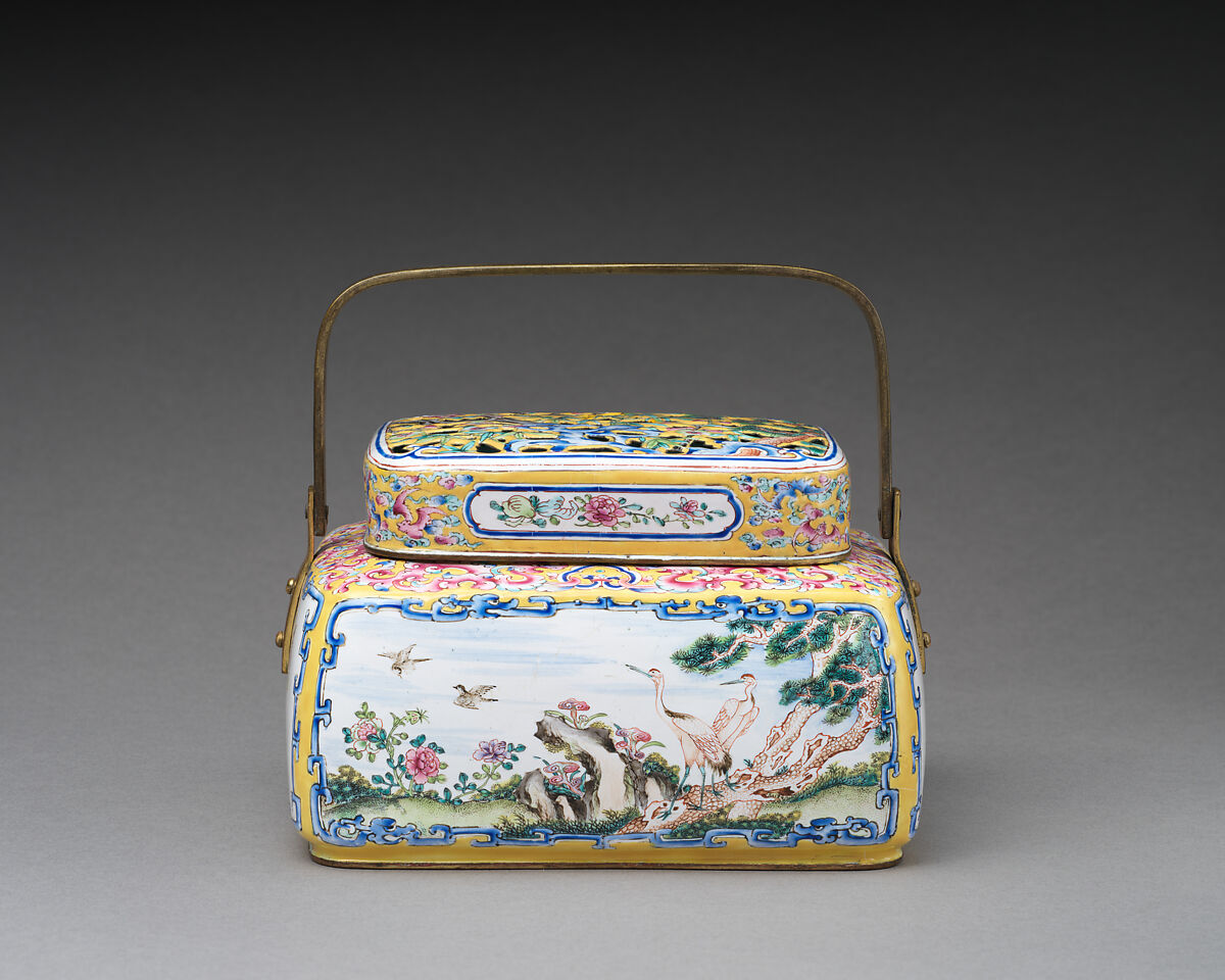 Hand Warmer, Painted enamel, China