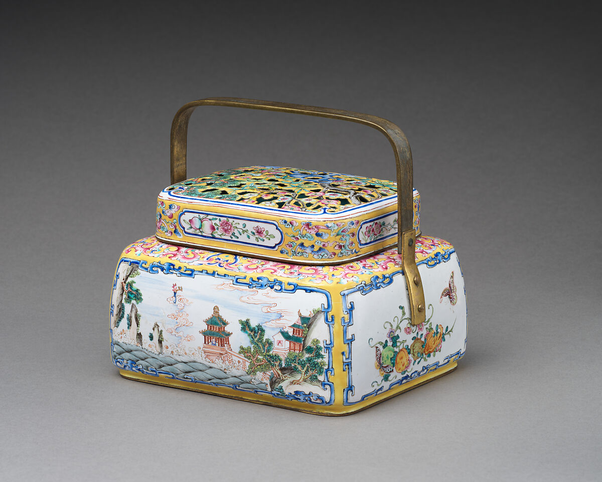 Hand Warmer, Painted enamel, China