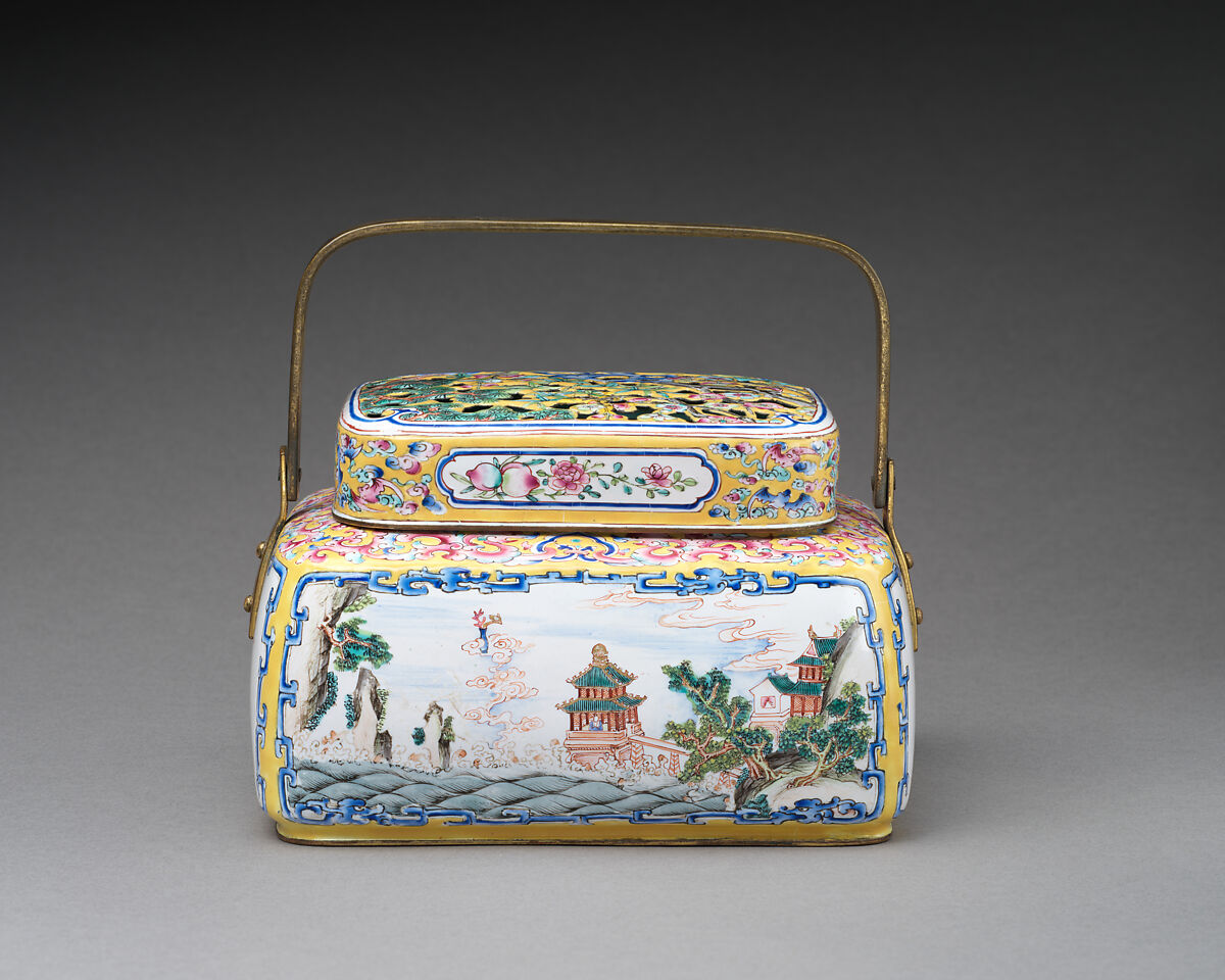 Hand Warmer, Painted enamel, China