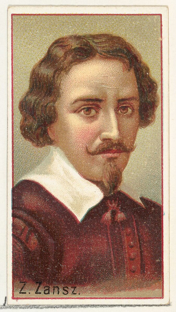 Z. Zansz, printer's sample for the World's Inventors souvenir album (A25) for Allen & Ginter Cigarettes, Issued by Allen &amp; Ginter (American, Richmond, Virginia), Commercial color lithograph 