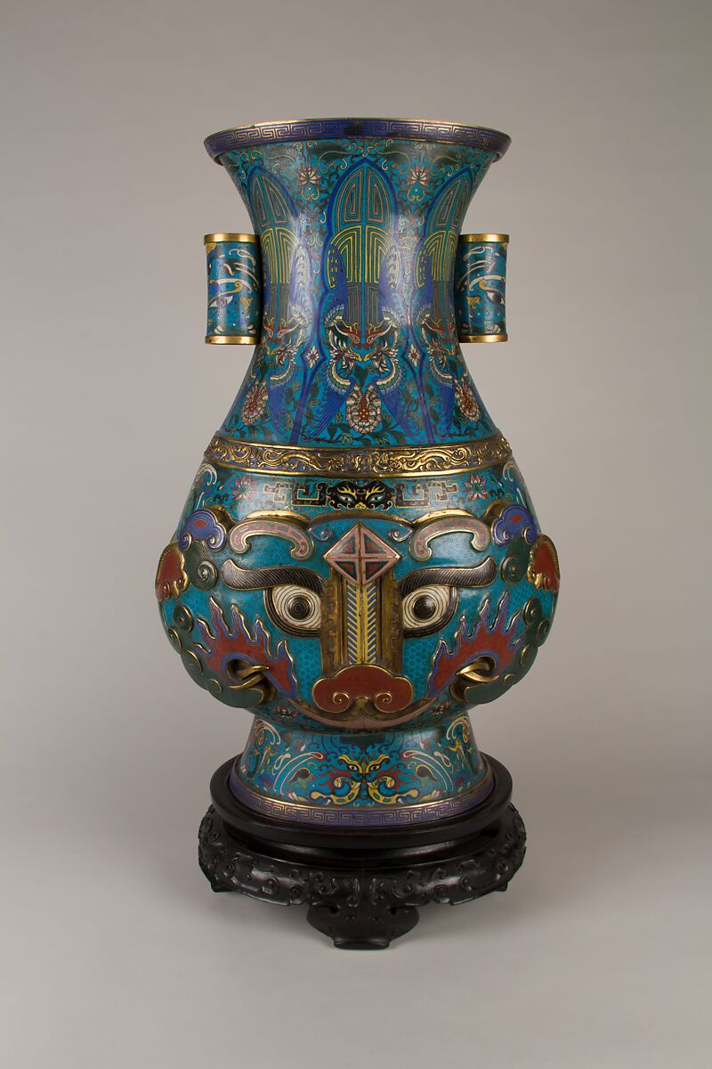 Vase, Cloisonné enamel, China