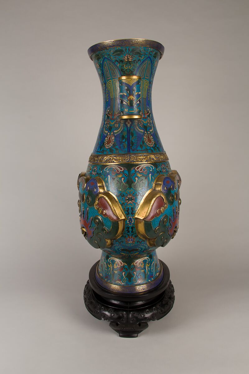 Vase, Cloisonné enamel, China
