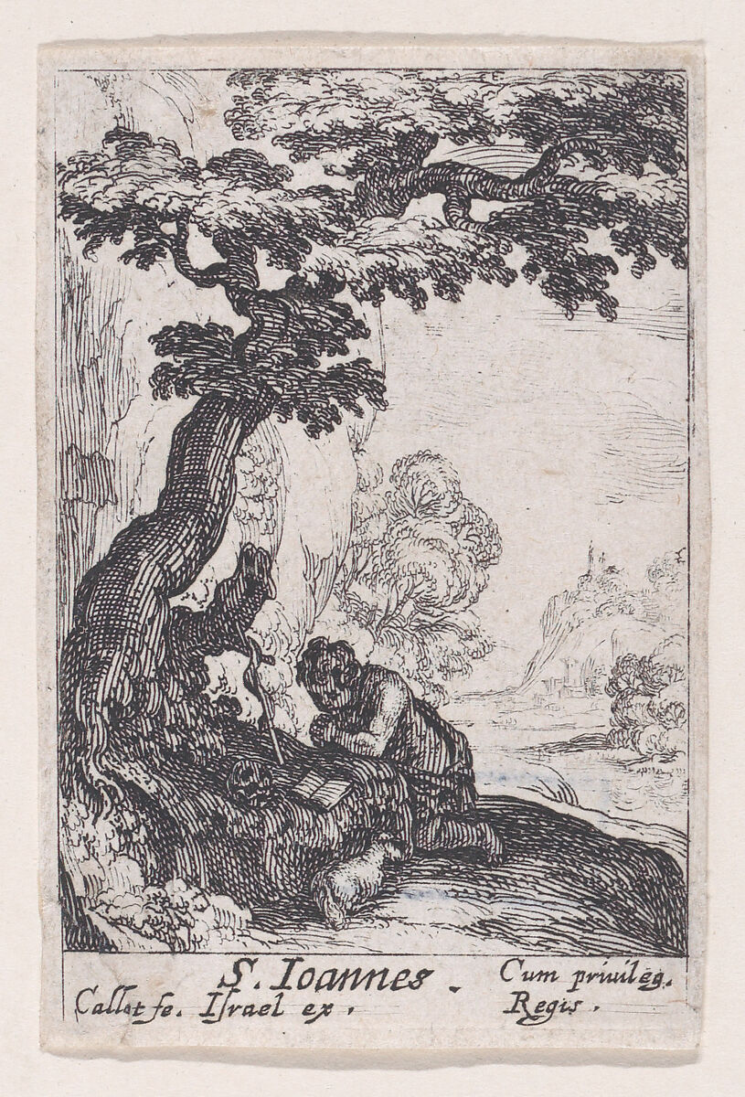 St. John the Baptist, from "Les Pénitents et Pénitentes" (The Penitents), Jacques Callot (French, Nancy 1592–1635 Nancy), Etching; first state of two (Lieure) 