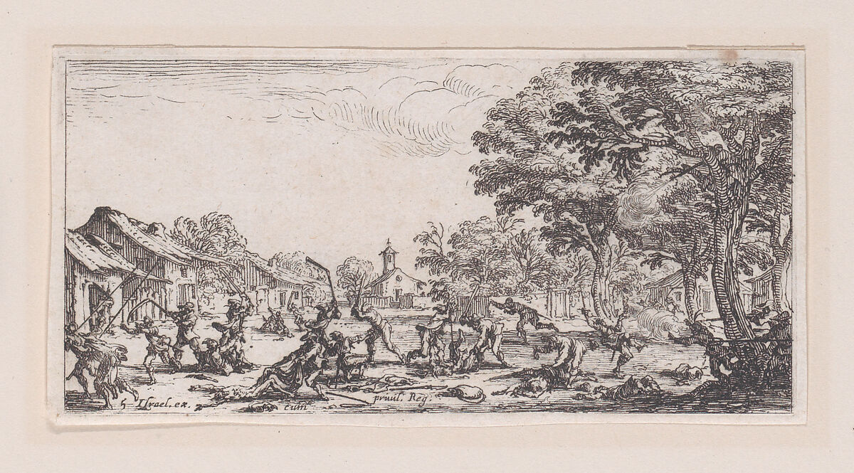 Le Revanche des Paysans (The Revenge of the Peasants), plate 5 from "Les Petites Misères de la Guerre" (The Little Miseries of War), Jacques Callot (French, Nancy 1592–1635 Nancy), Etching; second state of two (Lieure) 