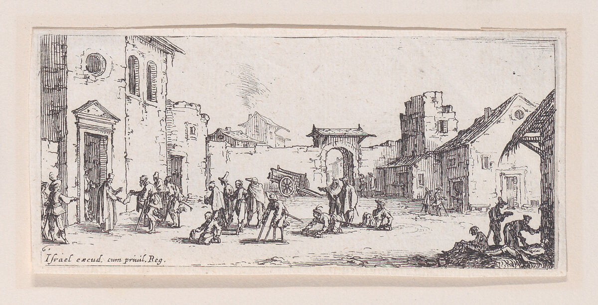 L'Hopital (The Hospital), plate 6 from "Les Petites Misères de la Guerre" (The Little Miseries of War), Jacques Callot (French, Nancy 1592–1635 Nancy), Etching; second state of two (Lieure) 