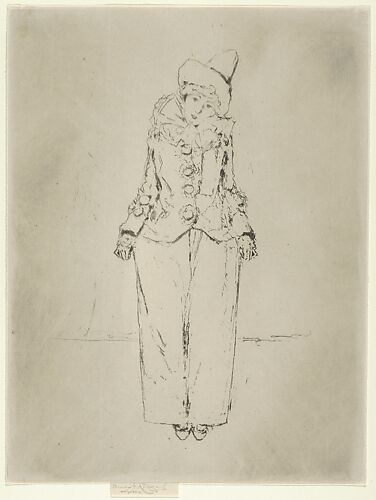 Pierrot en Pied, Portrait of the Lady A. C.