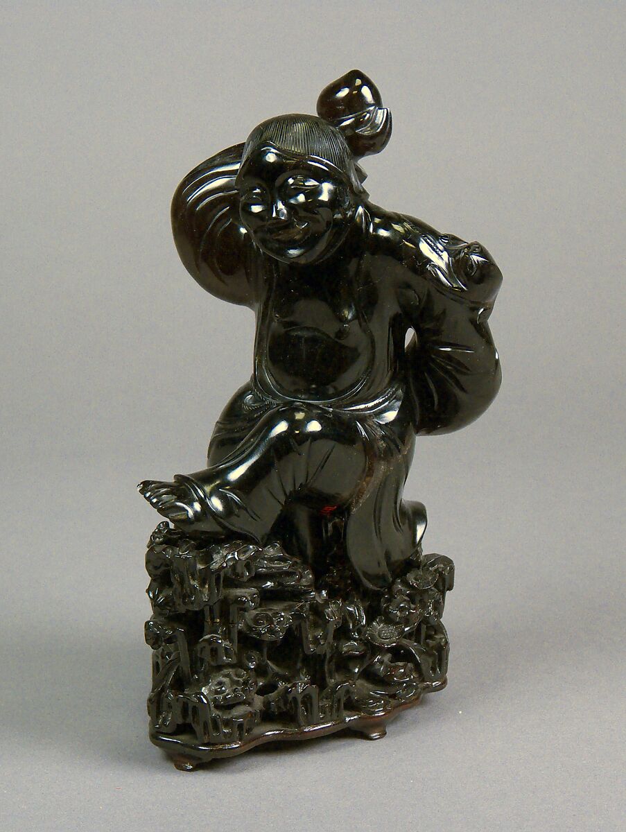 Daoist Immortal Liu Hai, Smoky quartz, China