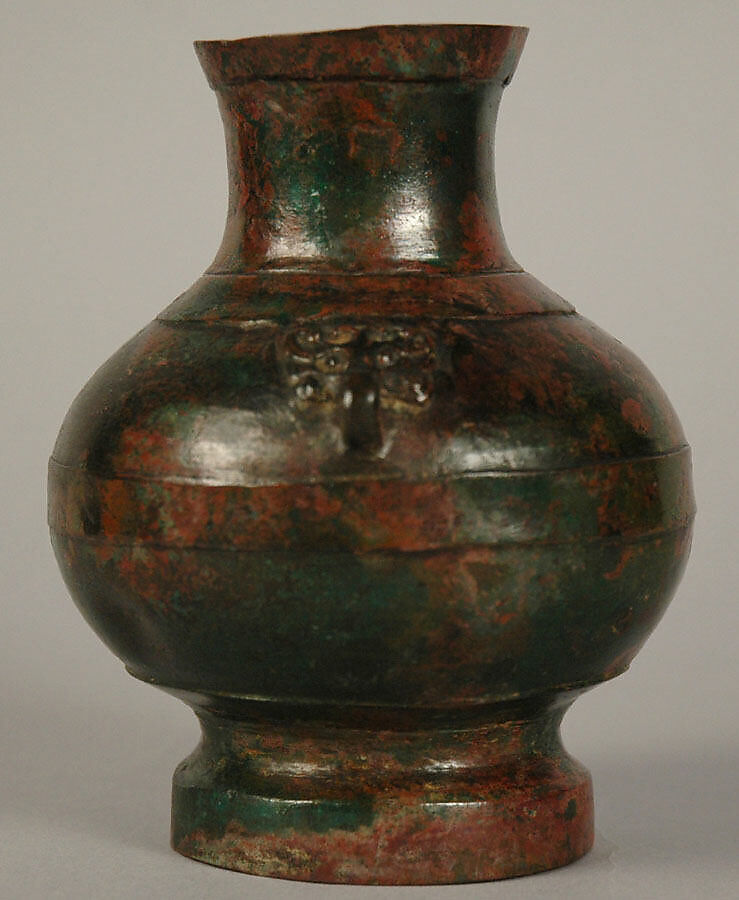 Wine container (Hu) in the style of the Han dynasty, Bronze, China