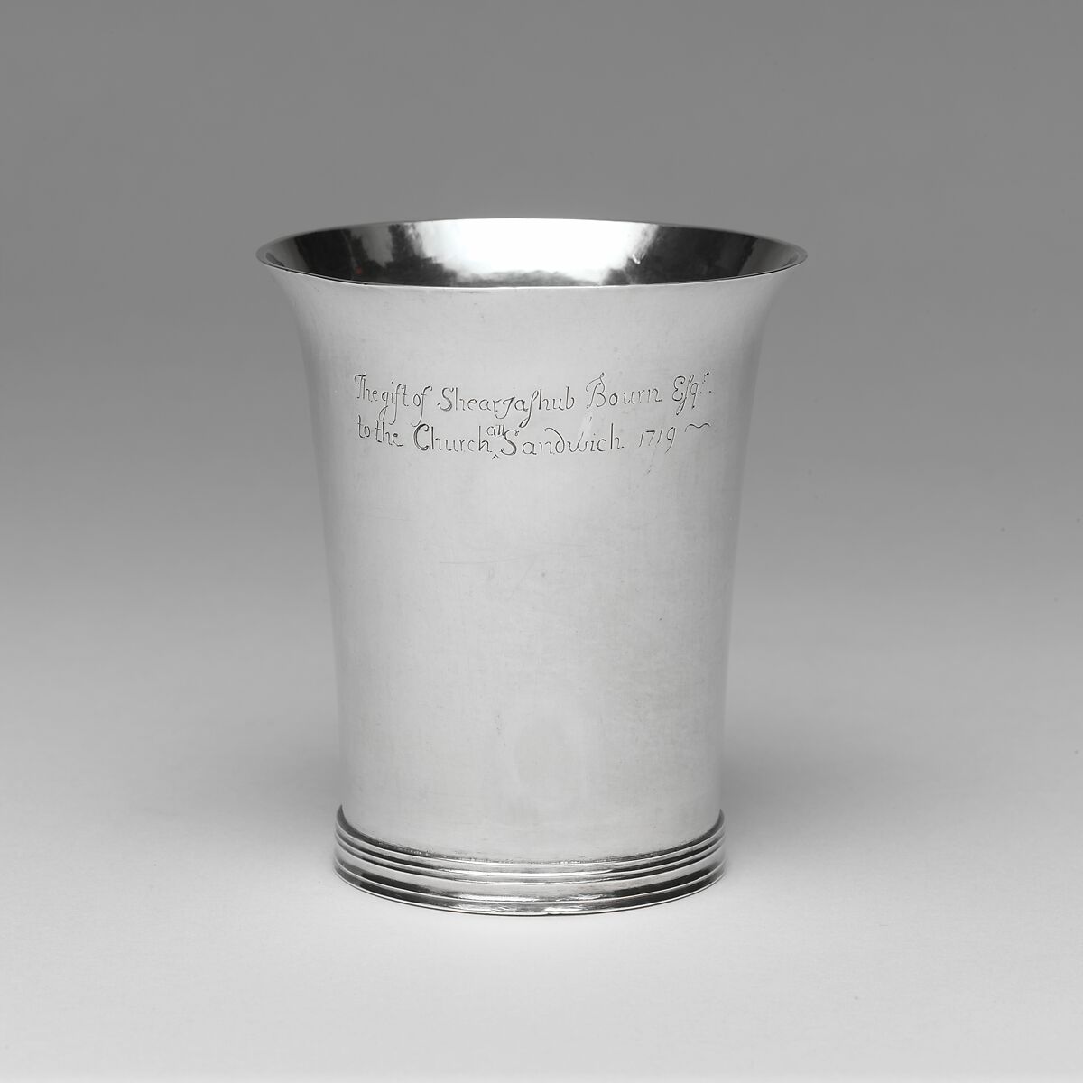 Beaker, Moody Russell (1694–1761), Silver, American 