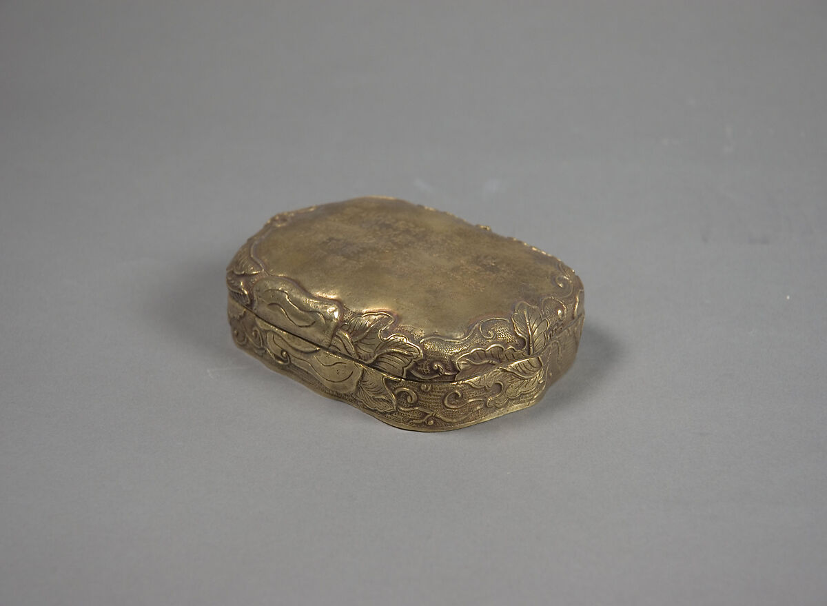 Ink palette, Jade (nephrite), silver (case), China