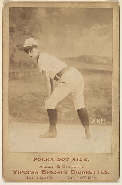 Card No. 1, from the advertising card series "Cabinet Photos, Allen & Ginter" (H807, Type 2), issued by Allen & Ginter to promote Virginia Brights Cigarettes, Issued by Allen &amp; Ginter (American, Richmond, Virginia), Albumen print, cabinet card 