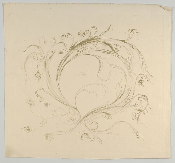 Scarab. Grecian Key and Fly Pattern Mount, Théodore Roussel (French, Lorient, Brittany 1847–1926 St. Leonards-on-Sea, Sussex), Drypoint, aquatint, softground, and lavis 