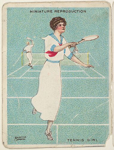 Card 308, Tennis Girl, from the series 