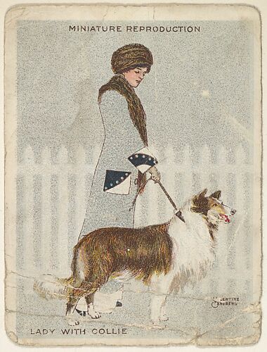 Card 311, Lady with Collie, from the series 