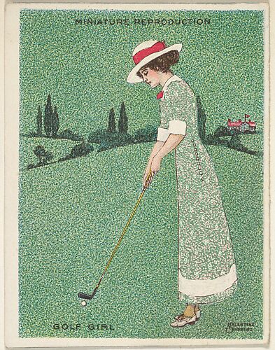 Card 310, Golf Girl, from the series 