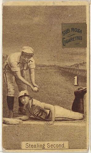 Card 1, Stealing Second, from the series 