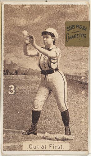 Card 3, Out at First, from the series 