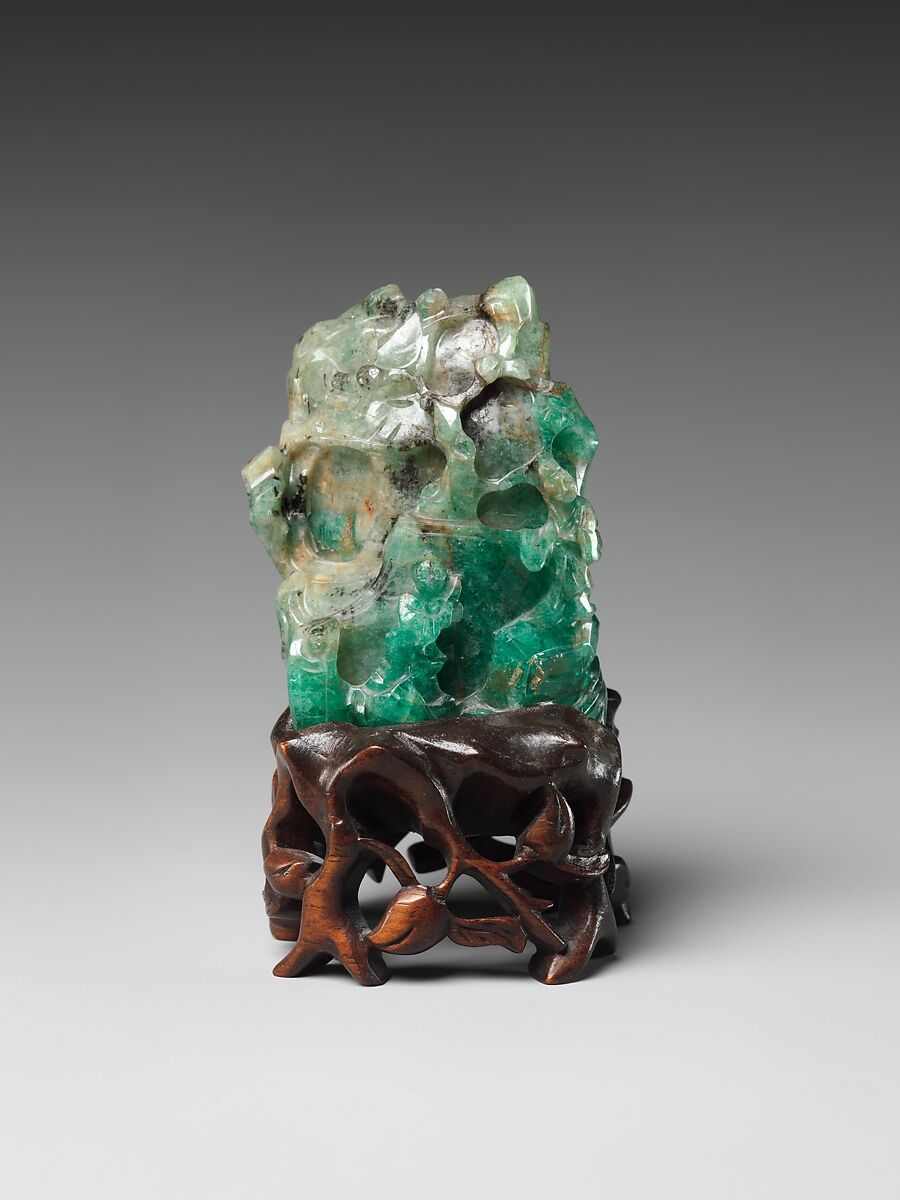 Miniature mountains representing the mythical realm Penglai, Emerald, China