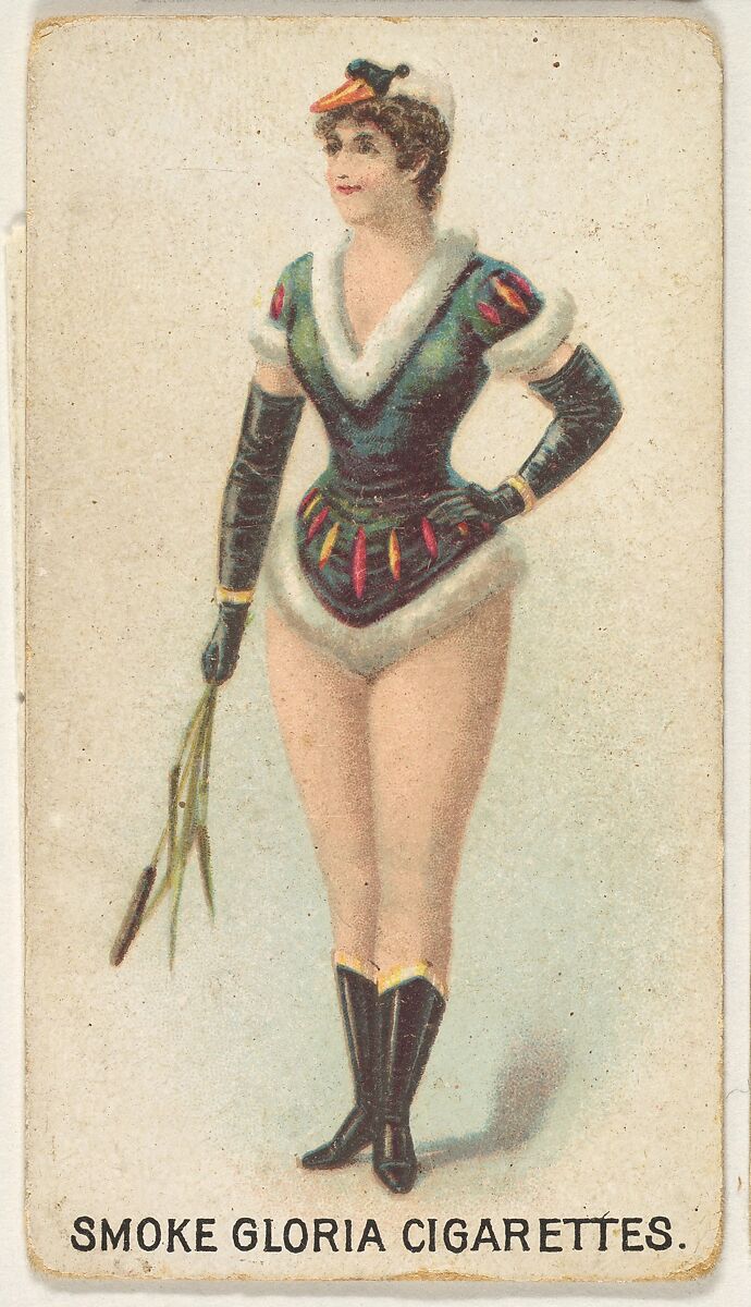 From the series "Sports Girls" (C190), issued by the American Cigarette Company, Ltd., Montreal, to promote Gloria Cigarettes, Issued by the American Cigarette Company, Ltd. (Montreal), Commercial color lithograph 