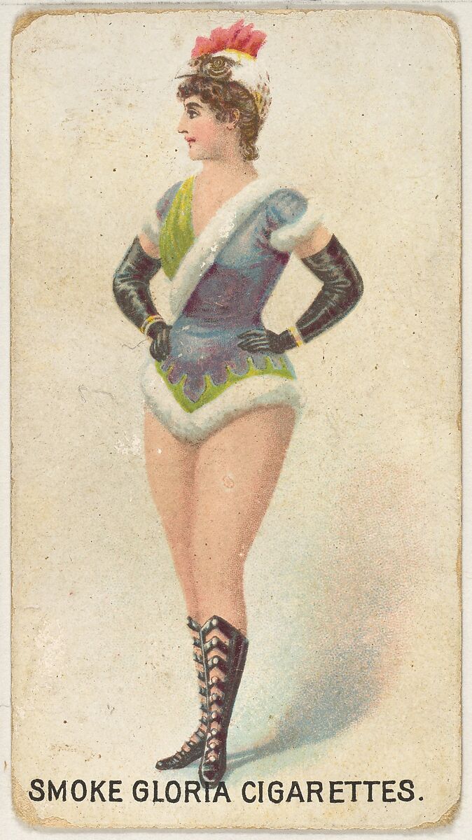 From the series "Sports Girls" (C190), issued by the American Cigarette Company, Ltd., Montreal, to promote Gloria Cigarettes, Issued by the American Cigarette Company, Ltd. (Montreal), Commercial color lithograph 