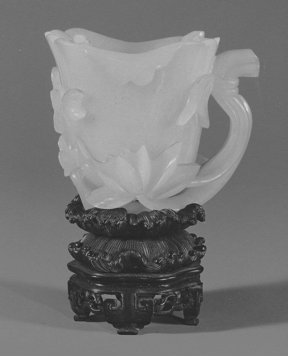 Lotus-Shaped Cup, Jade (nephrite), China 