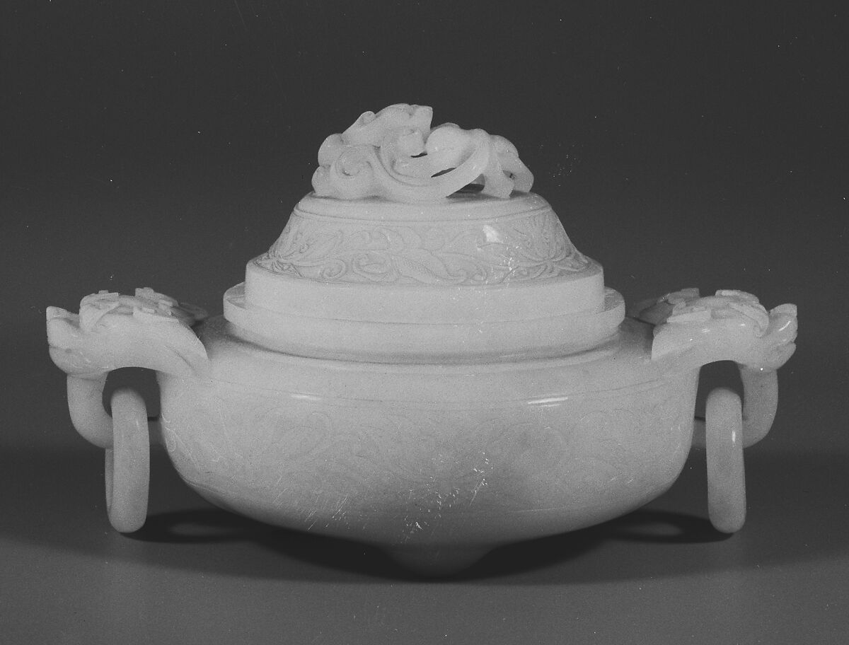 Incense burner, Jade (nephrite), China 