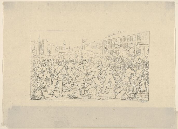 Battle in Baltimore, April 19, 1861 (from Confederate War Etchings)