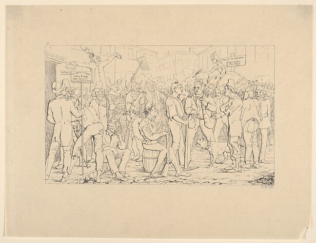 Enlistment of Sickles' Brigade, New York (from Confederate War Etchings)