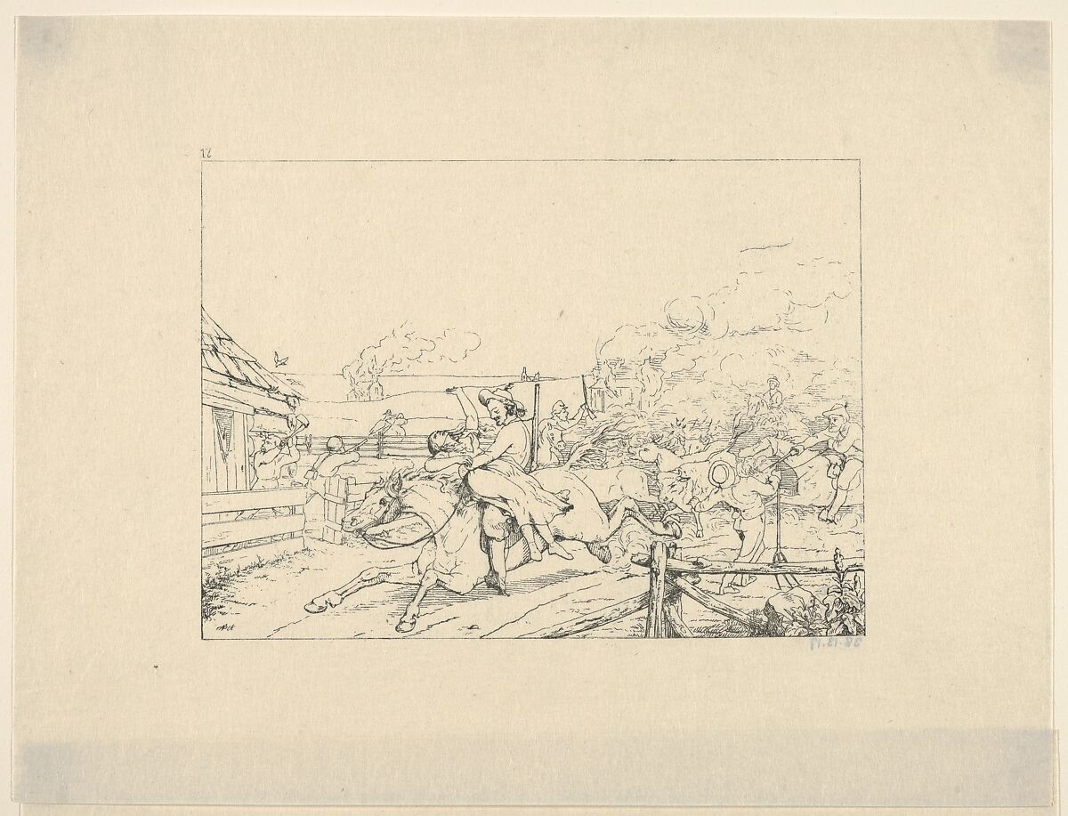 Jamison's Jayhawkers (from Confederate War Etchings), Adalbert John Volck (American (born Germany), Augsburg 1828–1912 Baltimore, Maryland), Etching 