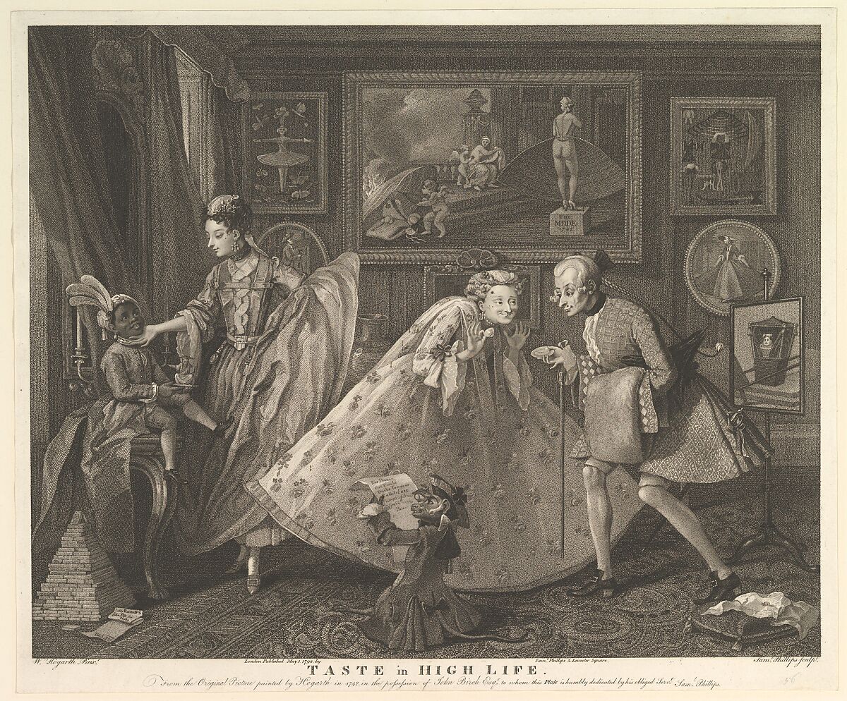 Taste in High Life, Samuel Phillips (British, active 1797–1808), Engraving and aquatint; second state 