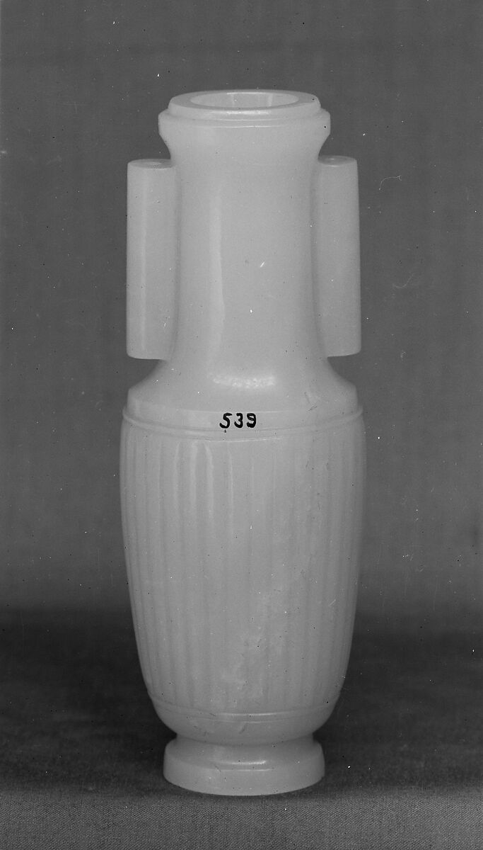 Vase from an incense set, Jade (nephrite), China 