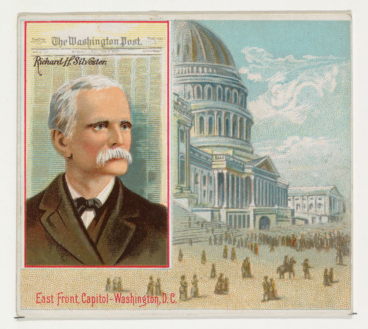 Richard H. Silvester, The Washington Post, from the American Editors series (N35) for Allen & Ginter Cigarettes, Issued by Allen &amp; Ginter (American, Richmond, Virginia), Commercial color lithograph 