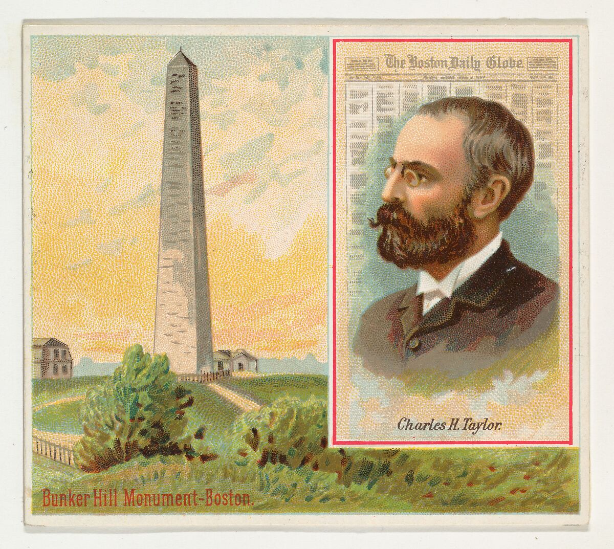 Charles H. Taylor, The Boston Daily Globe, from the American Editors series (N35) for Allen & Ginter Cigarettes, Issued by Allen &amp; Ginter (American, Richmond, Virginia), Commercial color lithograph 
