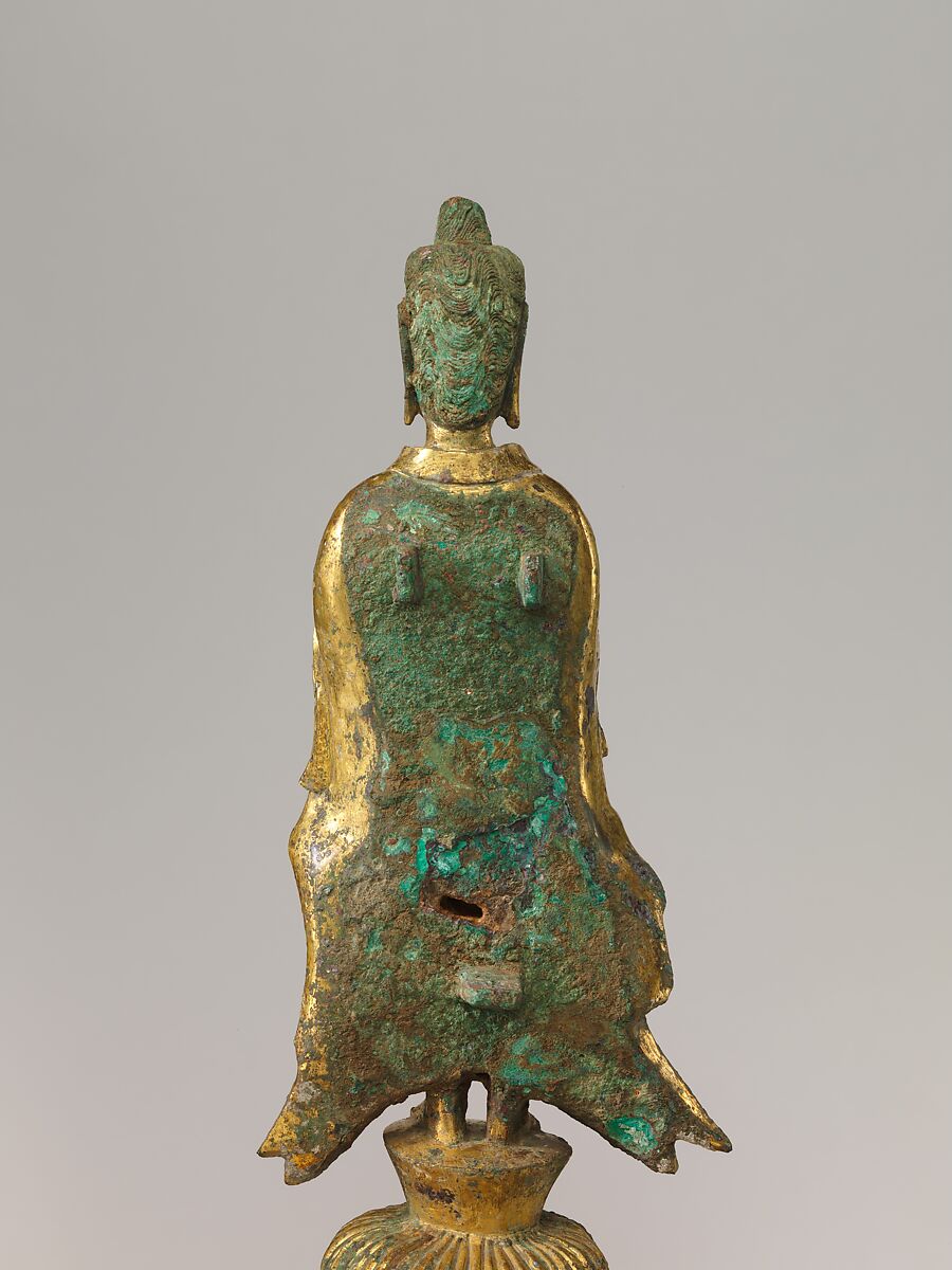 Buddha Maitreya (Mile) Altarpiece, Gilt bronze, China