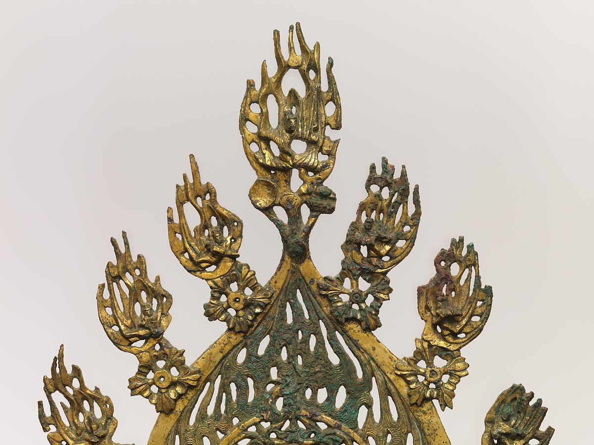 Buddha Maitreya (Mile) Altarpiece, Gilt bronze, China