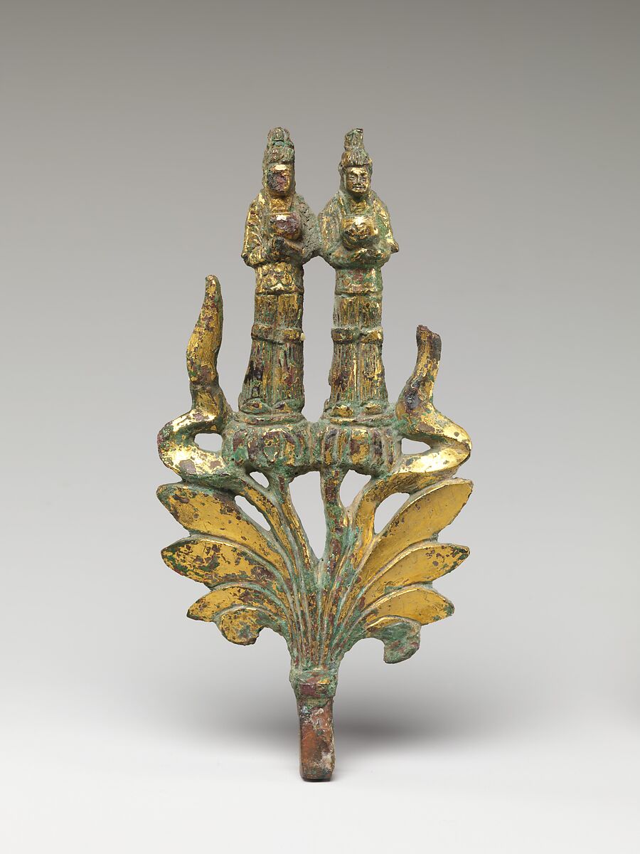 Buddha Maitreya (Mile) Altarpiece, Gilt bronze, China