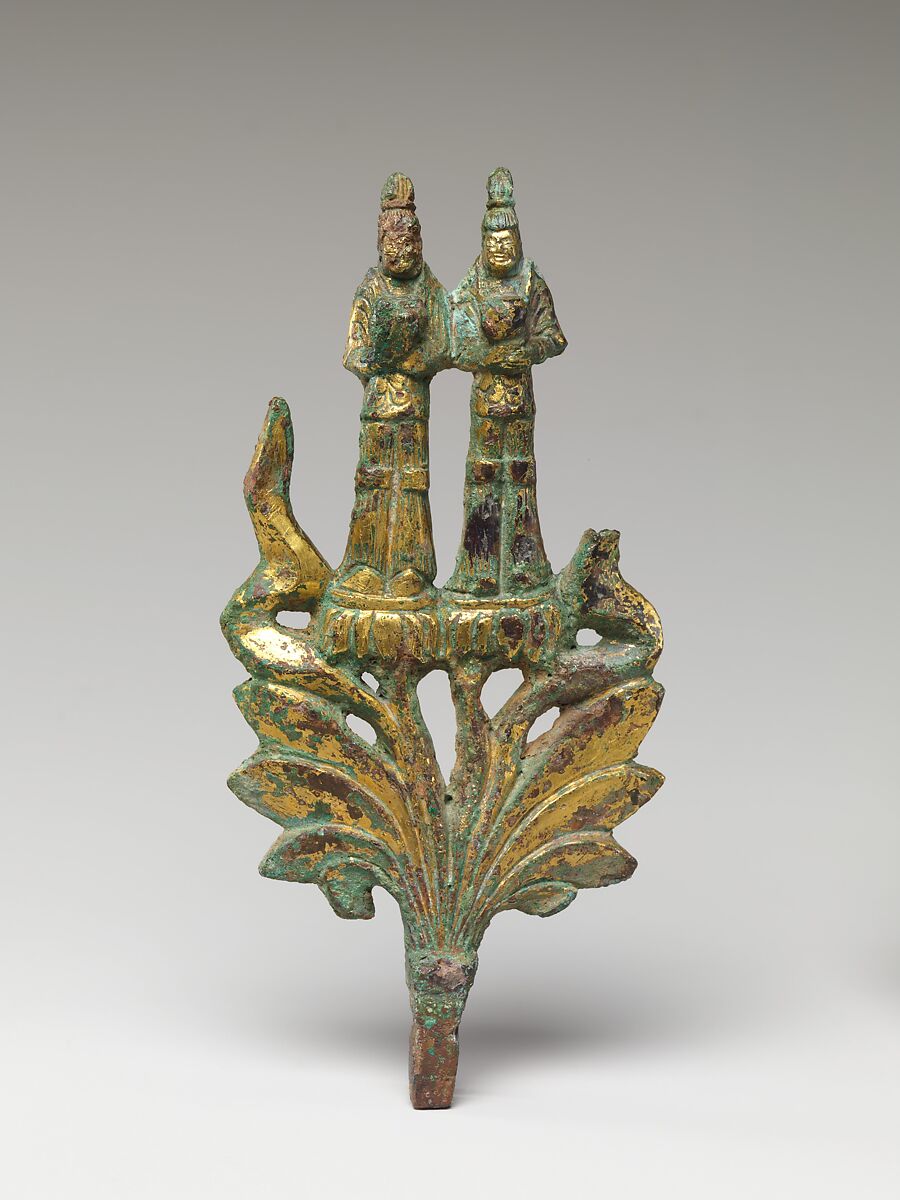 Buddha Maitreya (Mile) Altarpiece, Gilt bronze, China