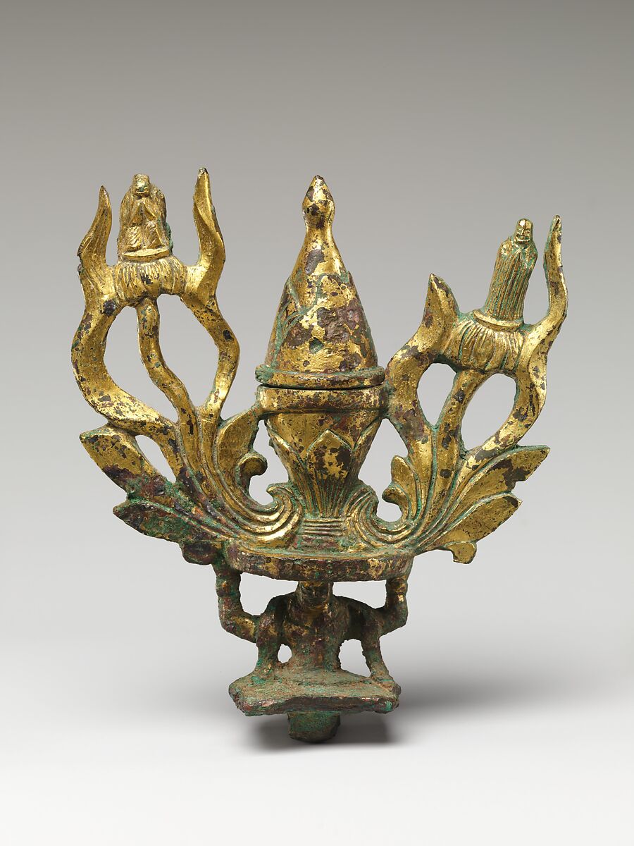 Buddha Maitreya (Mile) Altarpiece, Gilt bronze, China