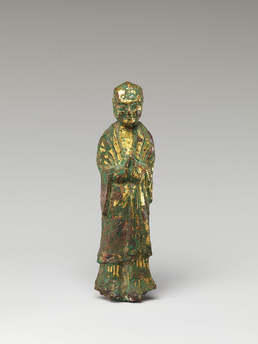 Buddha Maitreya (Mile) Altarpiece, Gilt bronze, China