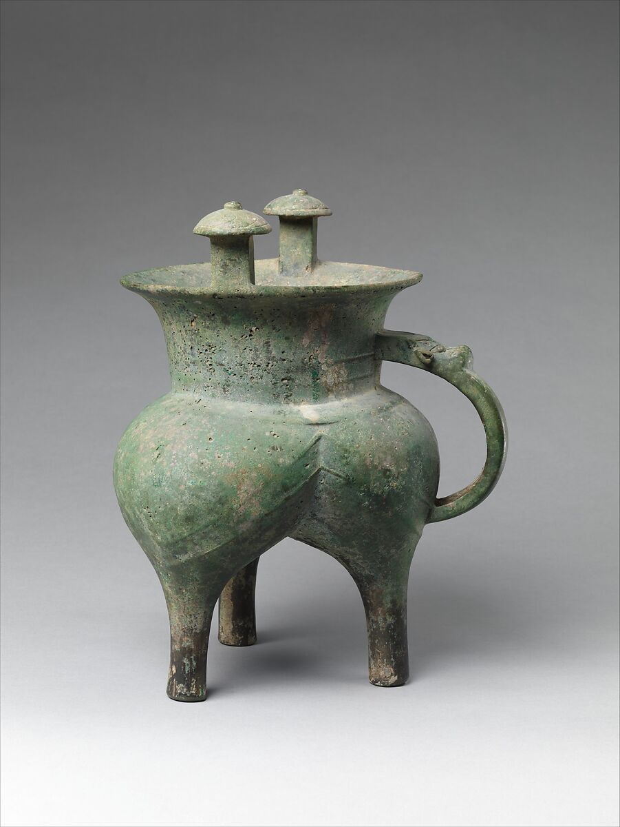 Ritual Wine Container (Jia), Bronze, China 