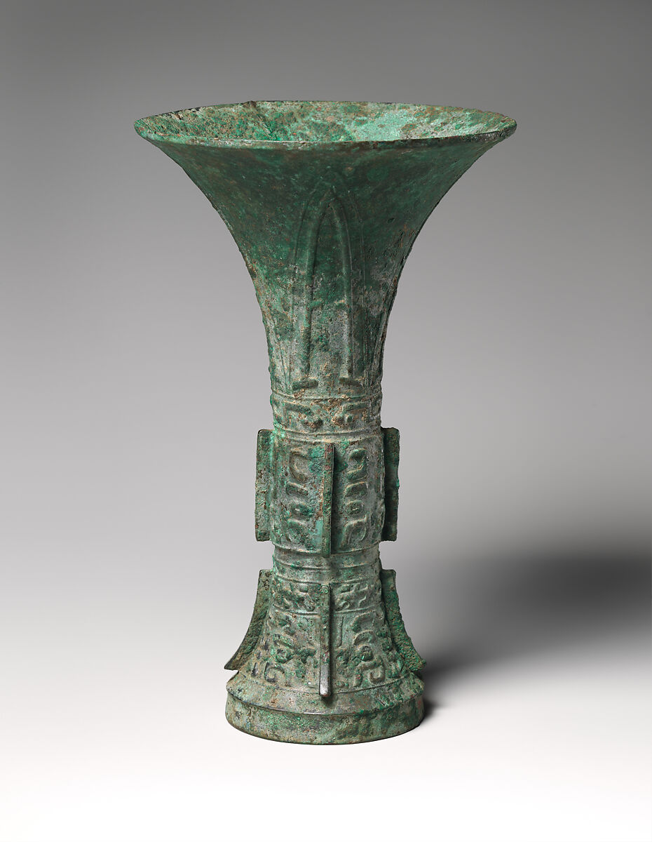 Ritual Wine Beaker (Gu), Bronze, China 
