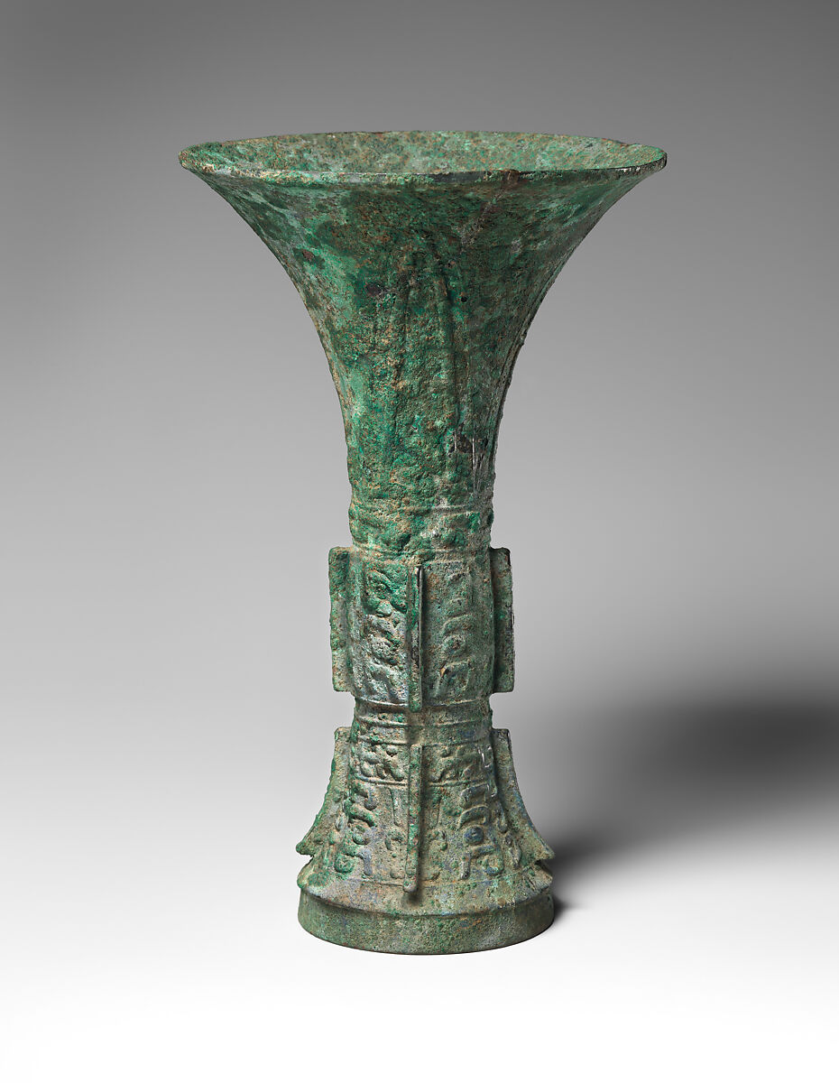 Ritual Wine Beaker (Gu), Bronze, China
