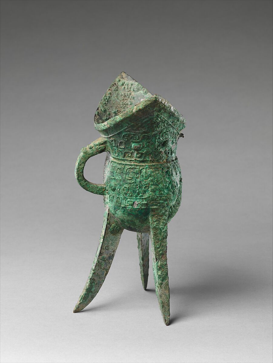Ritual Wine Vessel (Jiao), Bronze, China