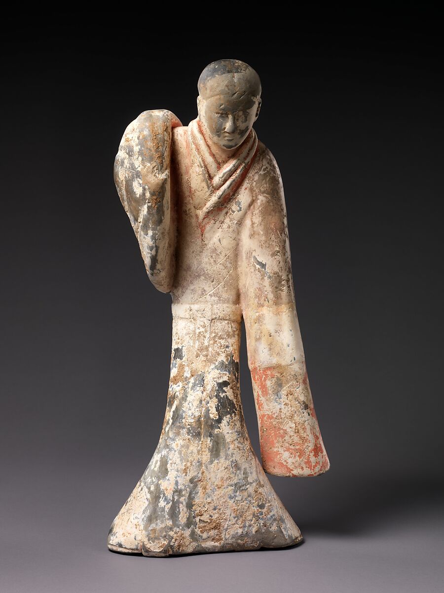 Female Dancer, Earthenware with slip and pigment, China