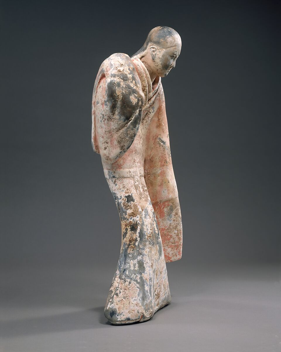 Female Dancer, Earthenware with slip and pigment, China