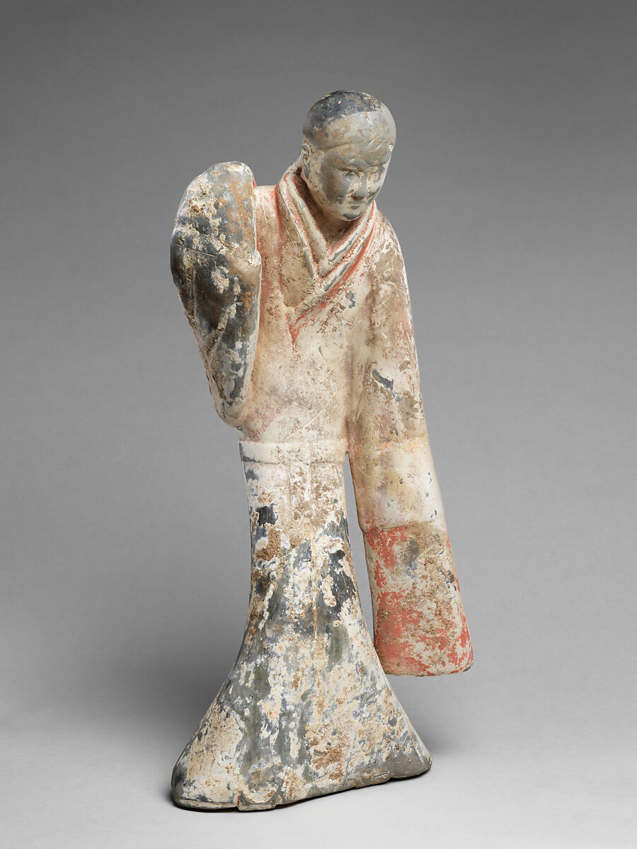 Female Dancer, Earthenware with slip and pigment, China