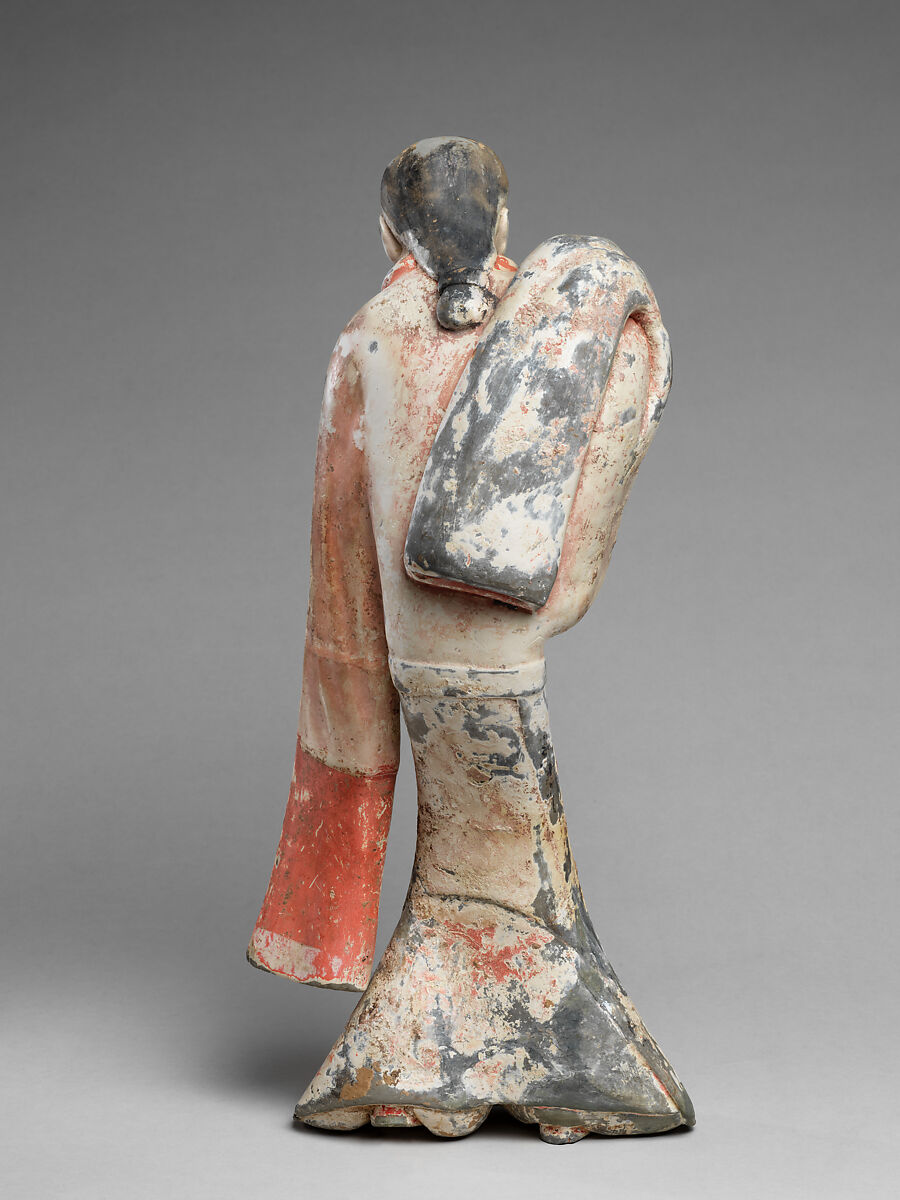 Female Dancer, Earthenware with slip and pigment, China