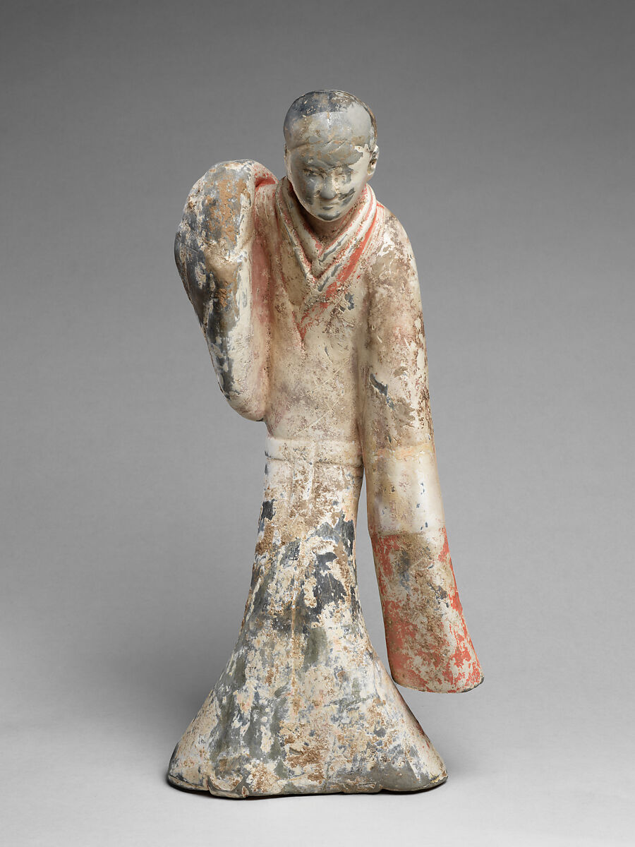 Female Dancer, Earthenware with slip and pigment, China