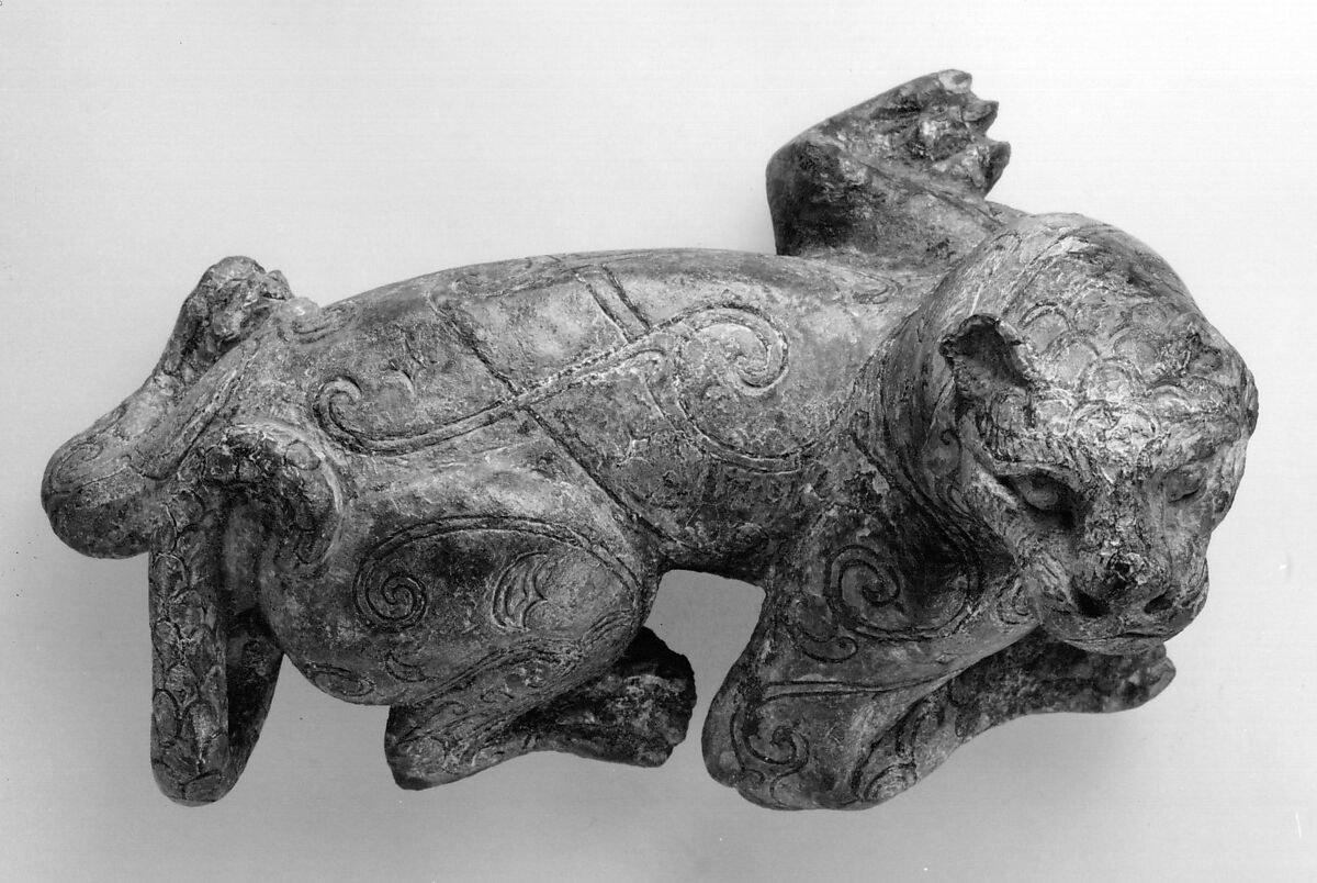 Reclining tiger, Bronze, China