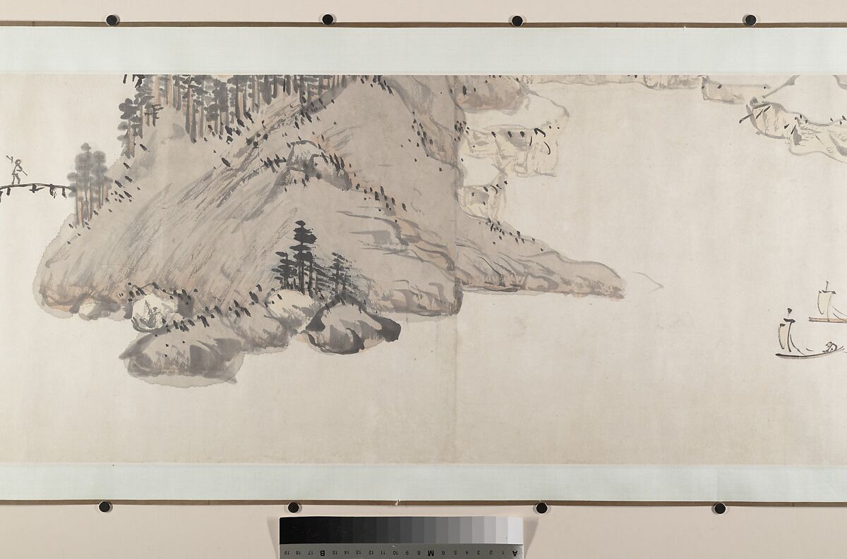 River Landscape, Attributed to Chen Chun (Chinese, 1483–1544), Handscroll; ink and color on paper, China